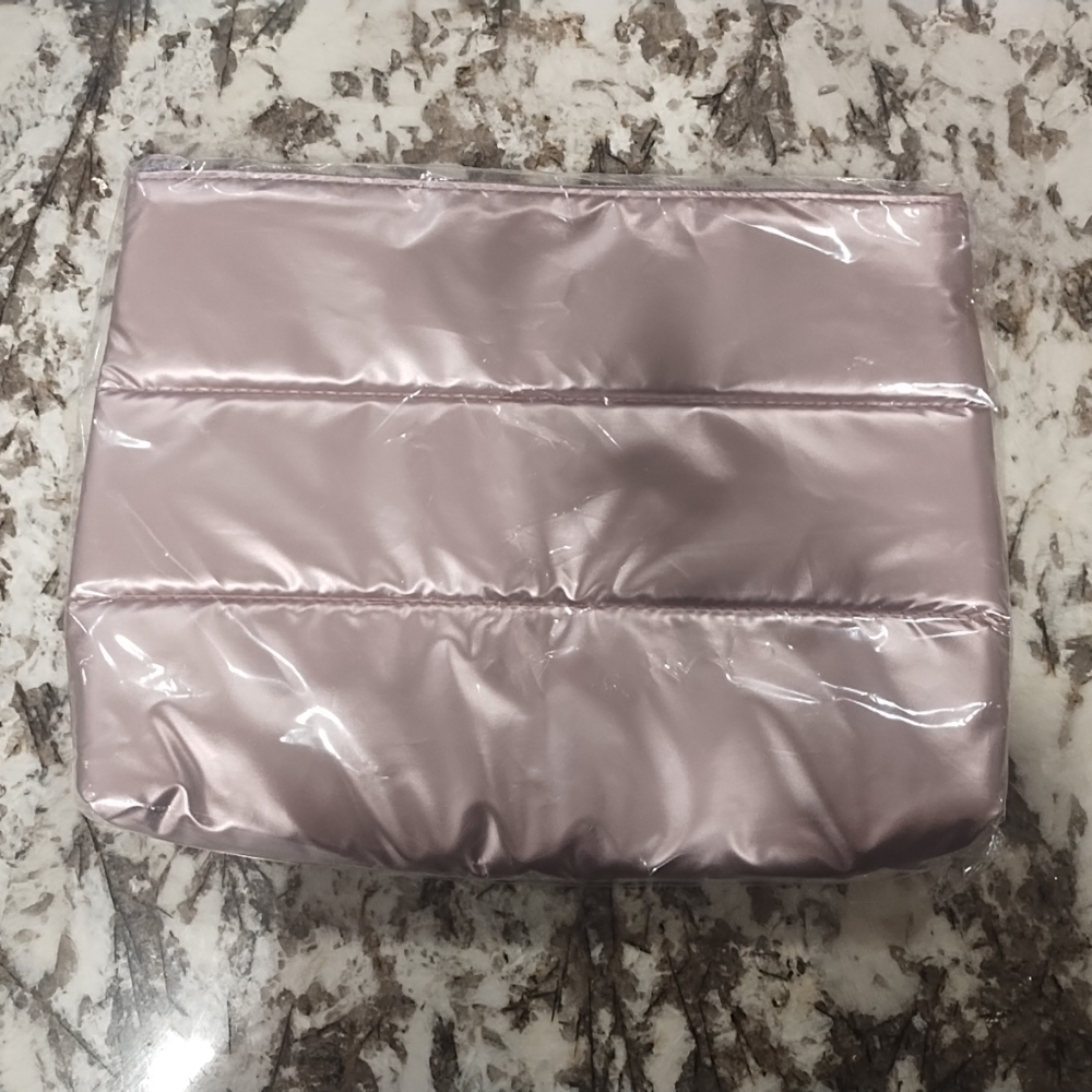 Metallic Purple Ulta Cosmetic Bag Large Approx 10.5x8 Inches, New In Plastic